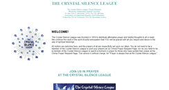 Desktop Screenshot of crystalsilenceleague.org
