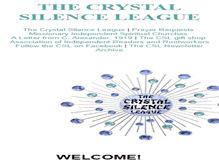 Tablet Screenshot of crystalsilenceleague.org